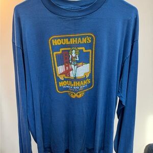 Blue Long Sleeve Graphic Tee